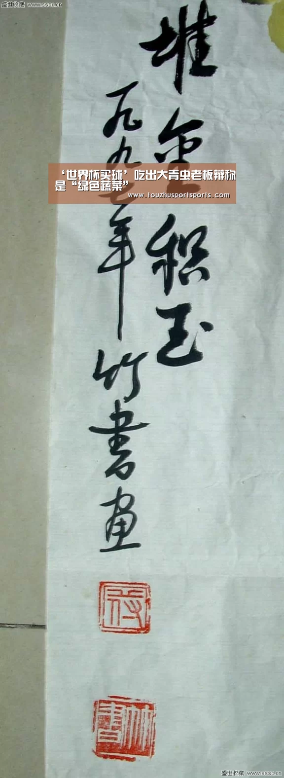 ‘世界杯买球’吃出大青虫老板辩称是“绿色蔬菜”(图1) 世界杯投注
